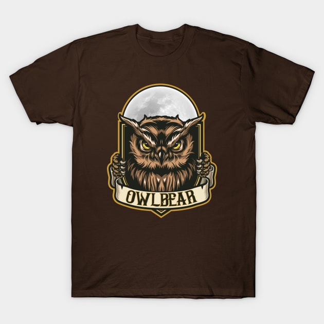 Owlbear v2 for Tabletop Gamers T-Shirt by KennefRiggles